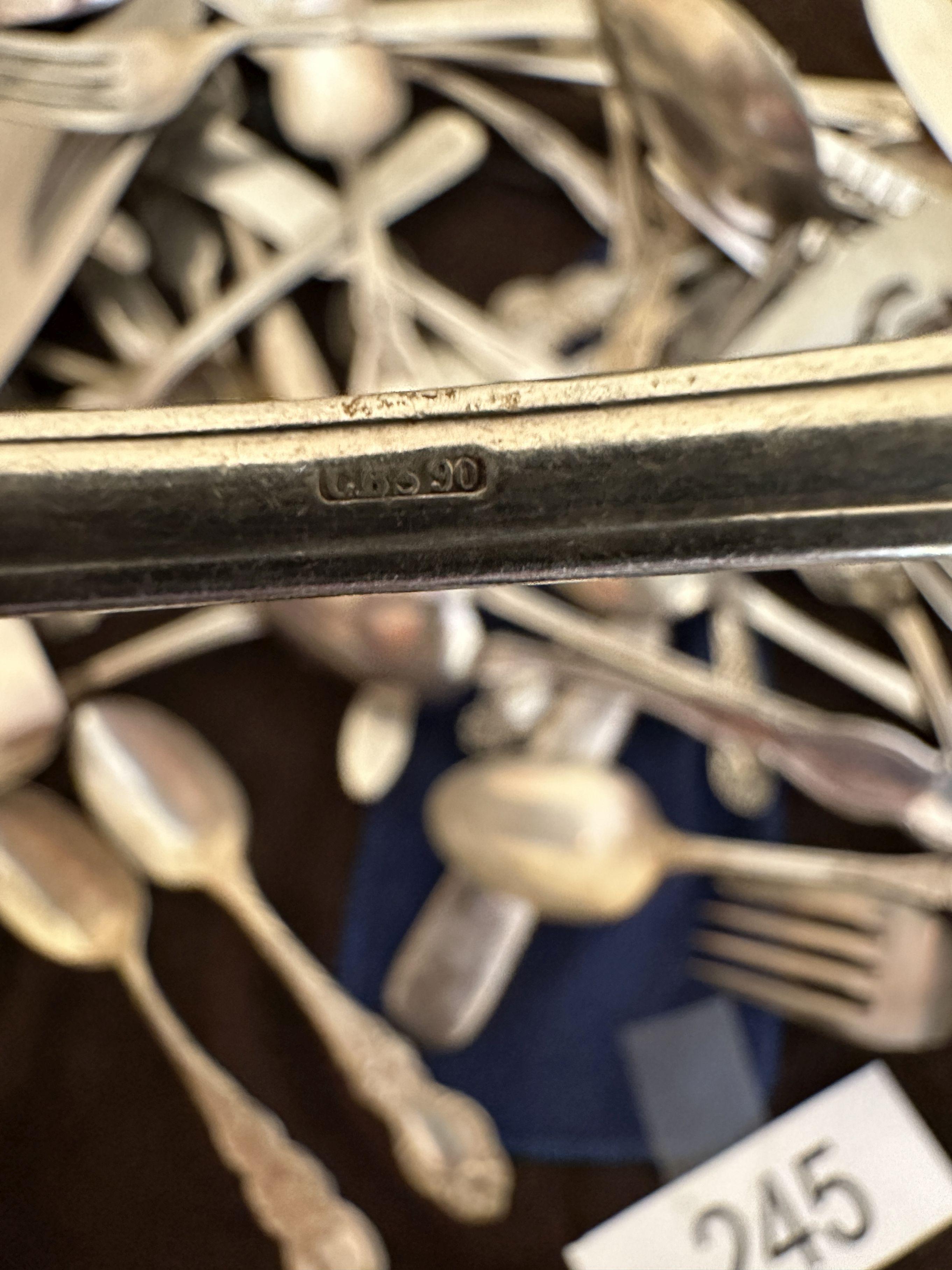 Box Lot/Silver, Silver Plated? Flatware (Rogers, England, ETC)