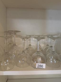 Box Lot/Shelf Full of Stemware