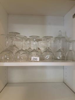 Box Lot/Shelf Full of Stemware