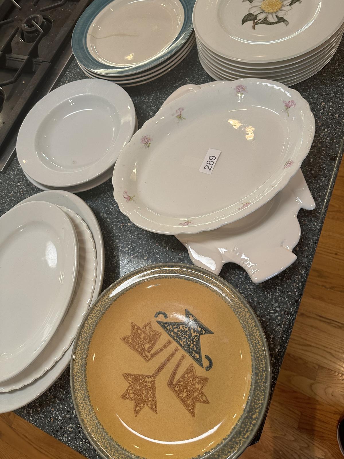 Box Lot/Serving Plates, Décor Plates (Pfaltzgraff, ETC)