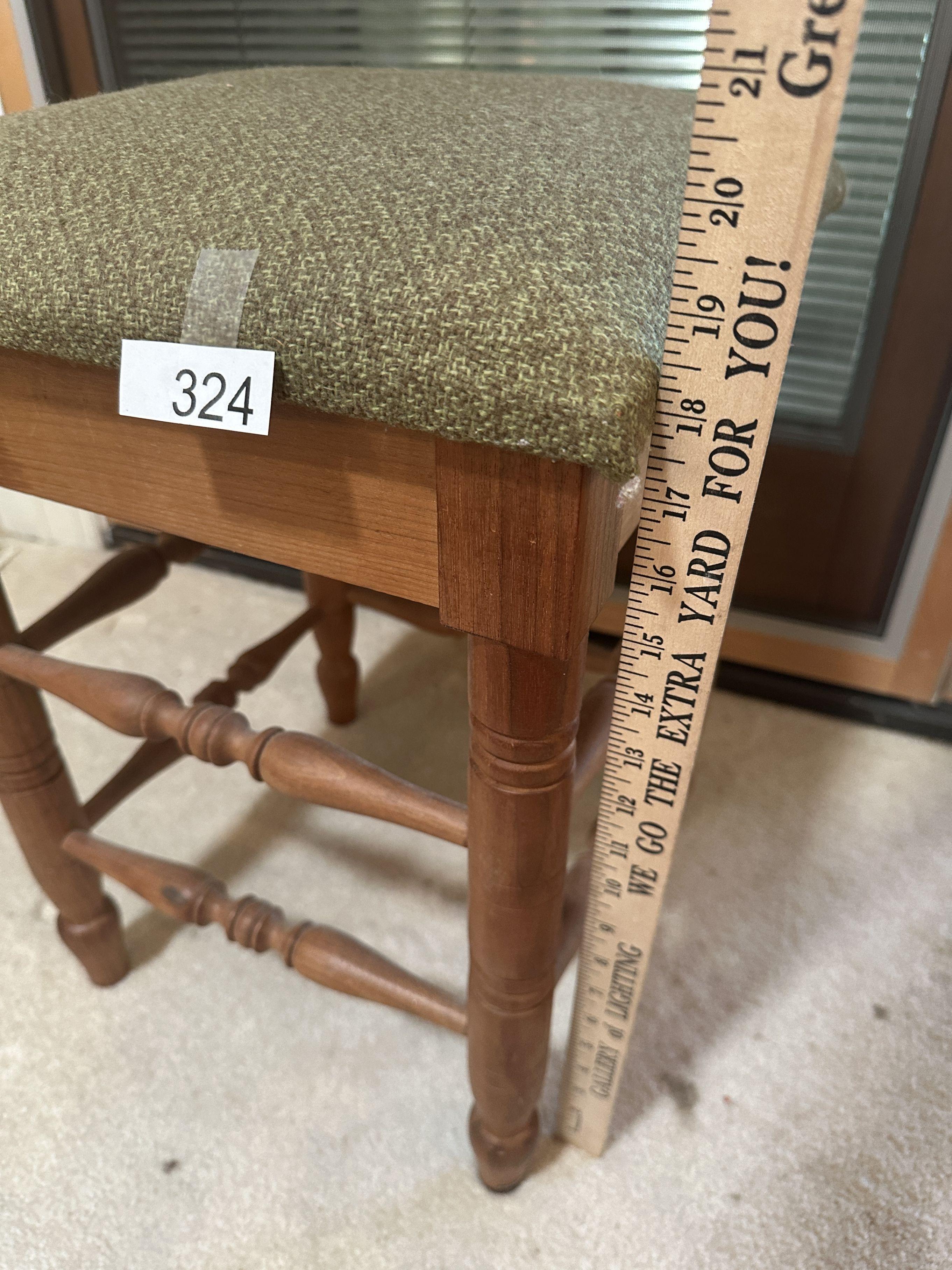 Vintage Solid Padded Chair/Stool (Local Pick Up Only)