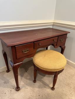 Vintage Nice Harden Solid Cherry Desk with Stool (Local Pick Up Only)