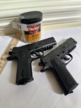 (2) Crosman 1911BB with Container of BBs