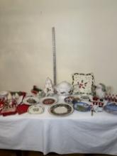 Box Lot/Tureen with Ladle, Napkin Rings, Lenox Plate, Norman Rockwell, AVON, ETC