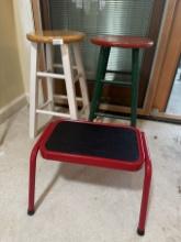 Box Lot/Stools, Step Stool (Local Pick Up Only)