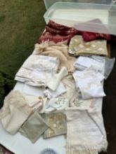 Box Lot/Tote Full/Vintage Placemats, Doilies, ETC (Local Pick Up Only)