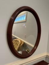 Nice Oval Shaped Framed Mirror