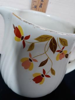 Hall's Jewel T Buttermilk Pitcher Autum Leaf Pattern