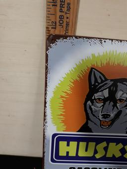 Metal Sign, Husky Gasoline Motor Oils