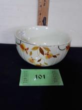 Hall's Jewel T Bowl  Autum Leaf Pattern