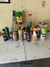 Box Lot/Cleaning Supplies, Raid, Clorox, Tar & Bug Remover, ETC