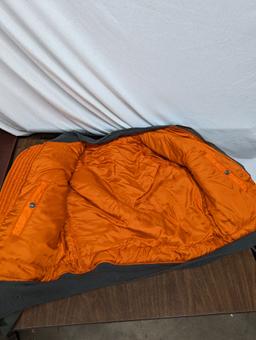 Sewn Blanket, Green and Orange Jacket