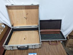 Suitcase Lot, Metal, Brown