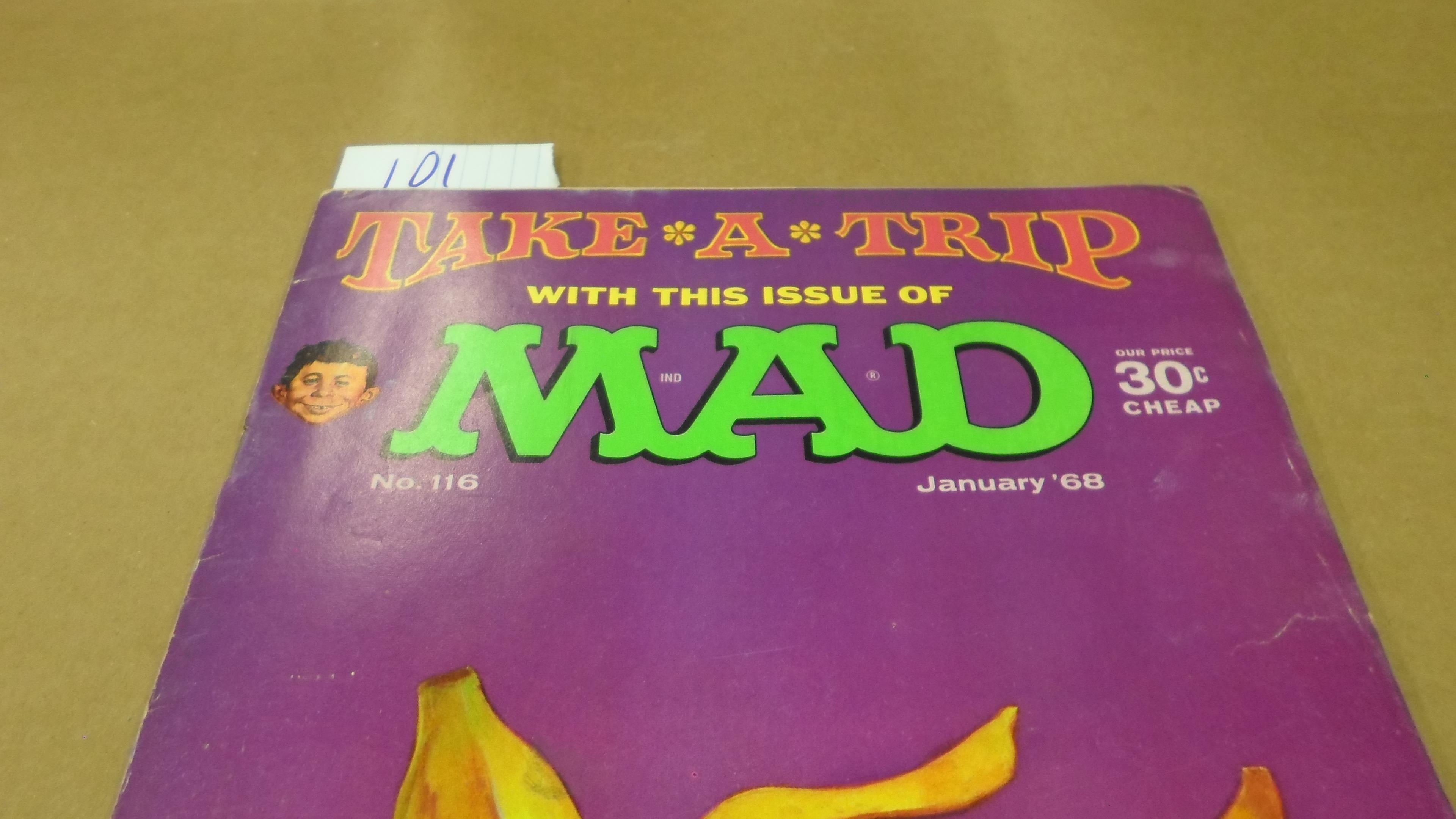 mad magazine, #116 jan. 1968 30 cent cover