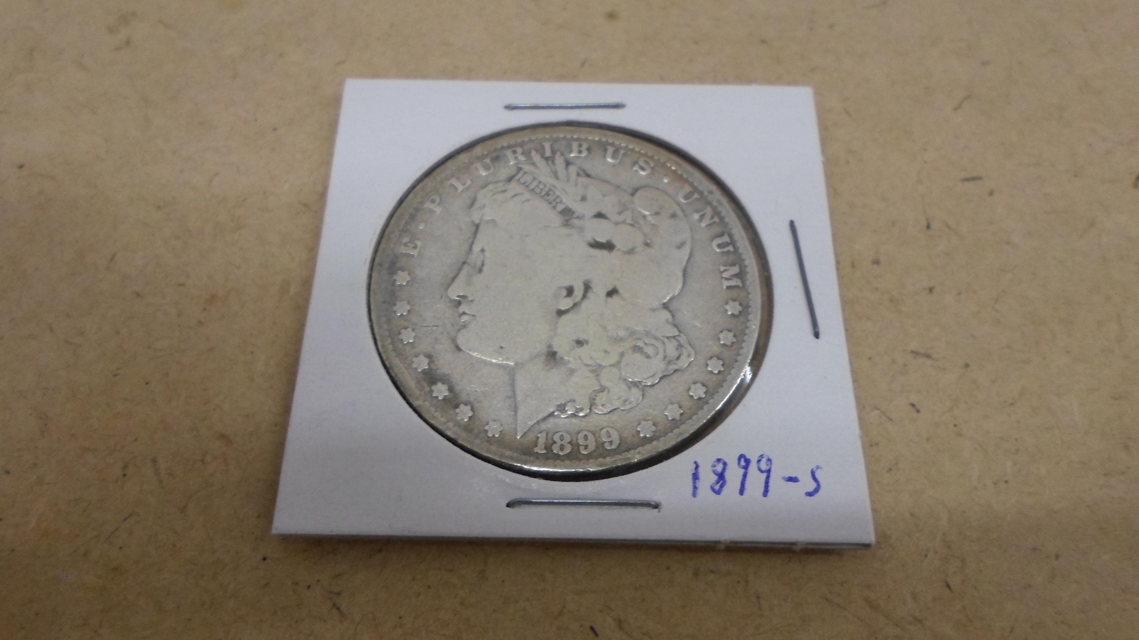 morgan dollar, silver coin 1899-S