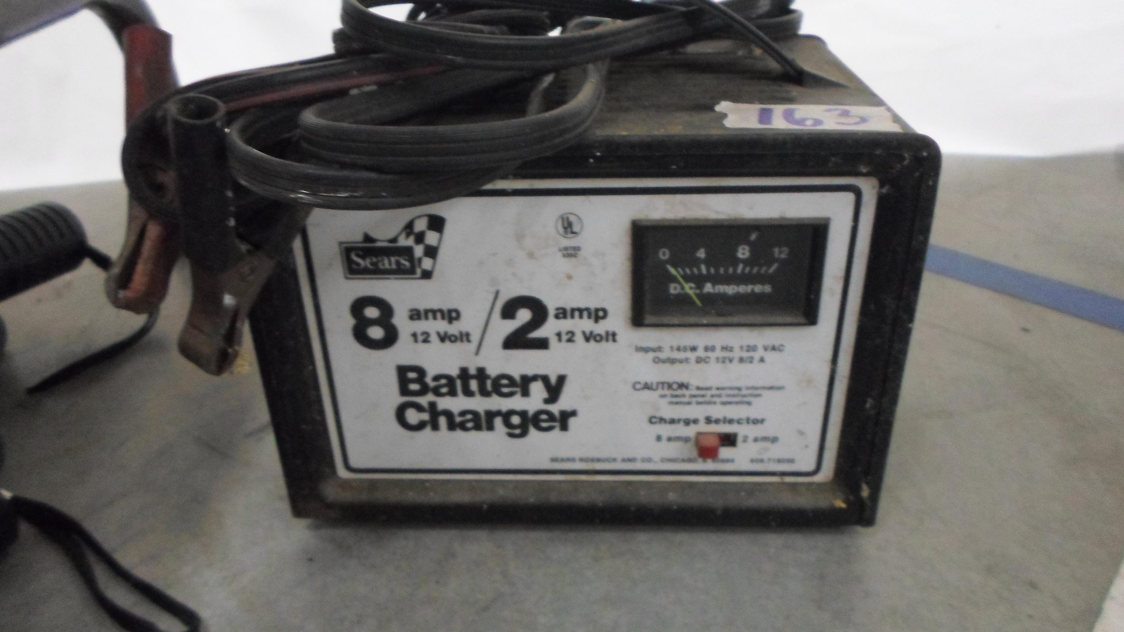 battery charger, 8amp/2amp sears brand