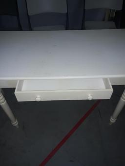 Wall Table/Desk, White Wood, 30 tall x 41 long