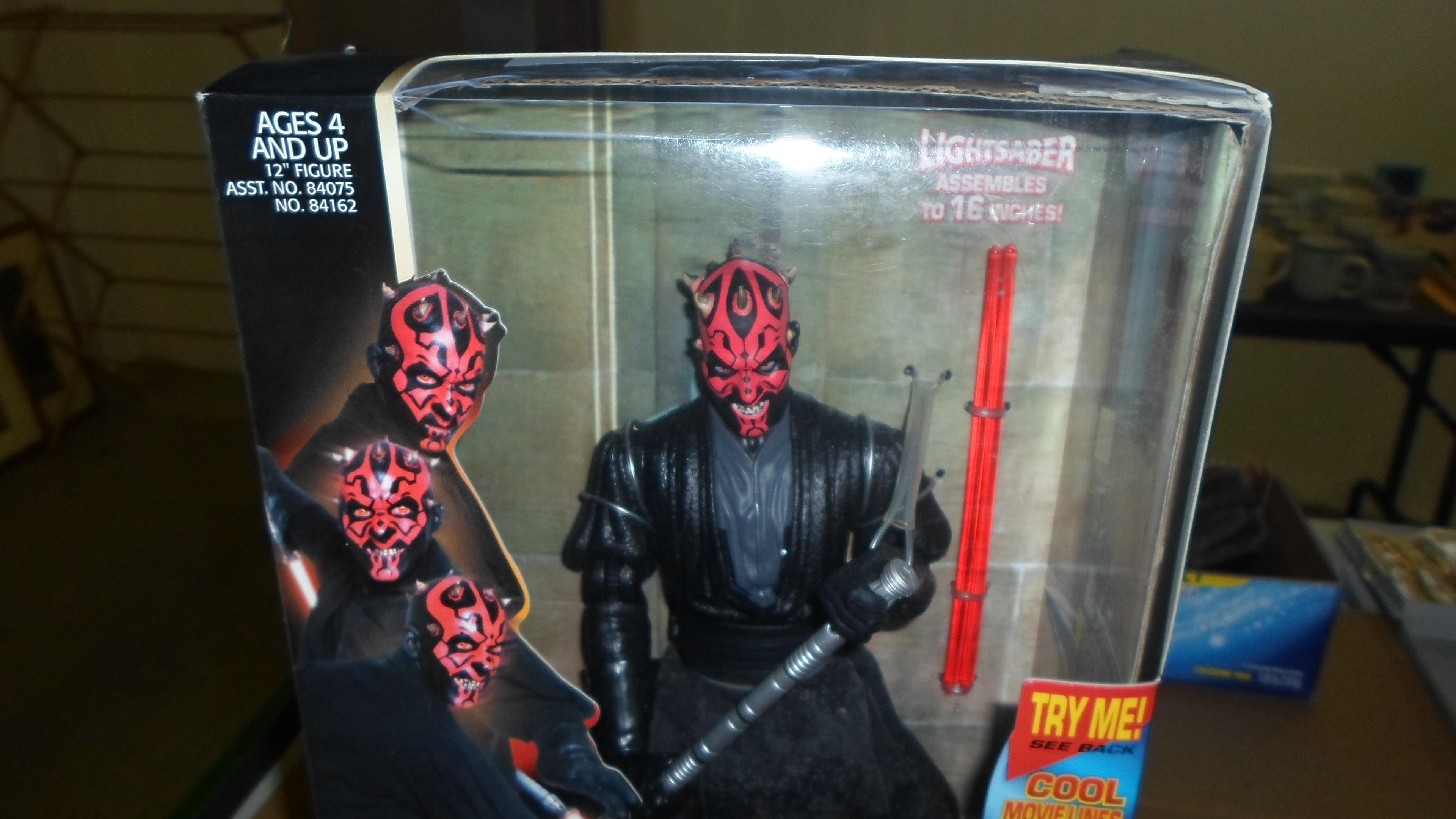 star wars toy, electronic darth maul new in the box