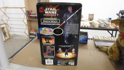 star wars toy, electronic darth maul new in the box