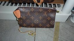 louis vuitton, purse and matching wallet on chain made in paris france