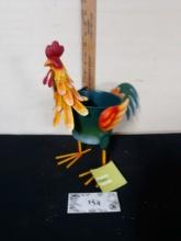 Metal Rooster Planter