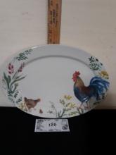 Paula Deen Garden Rooster Platter