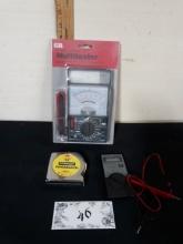 Tool Lot, Multi Testers And Stanley Tape Measure