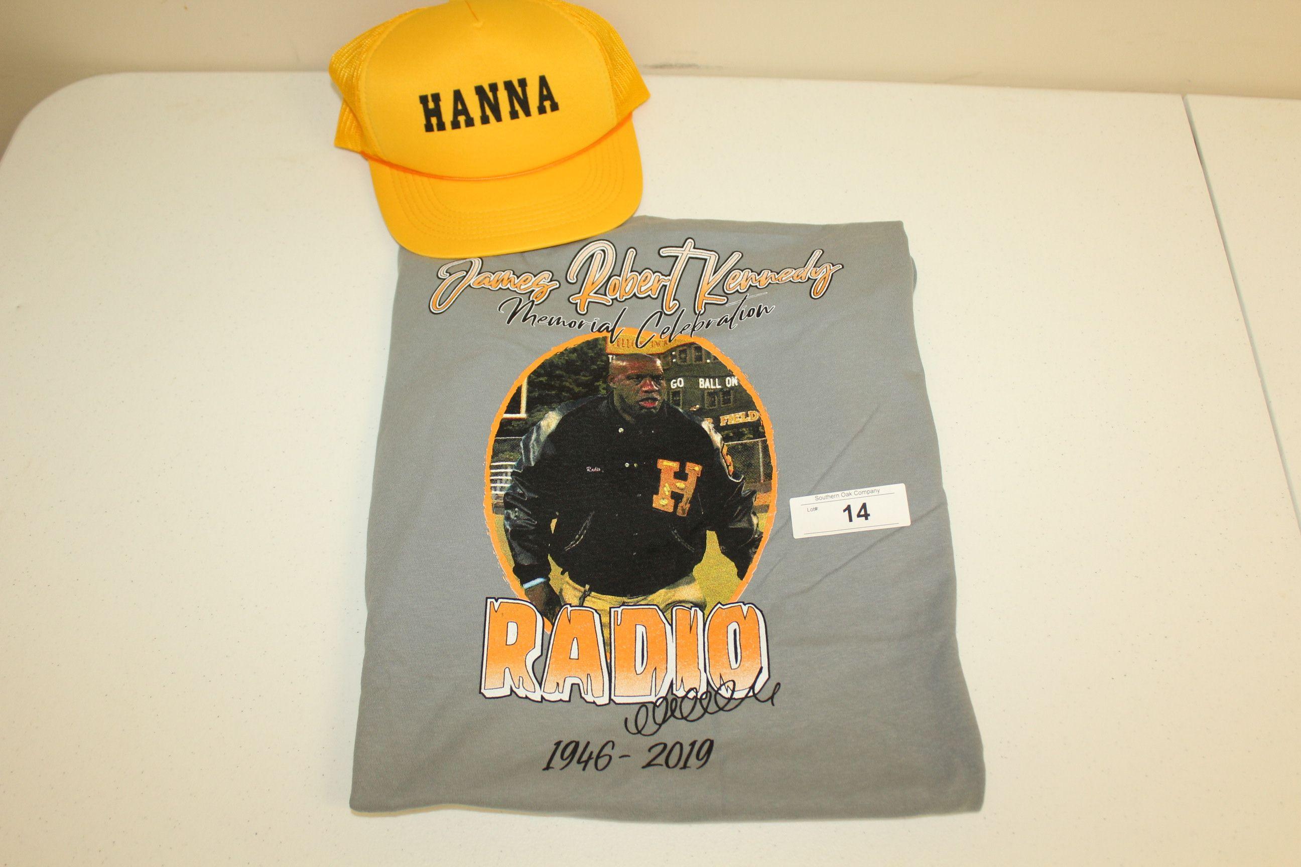 James Robert Kennedy "Radio" Memorial Celebration T-Shirt and Movie Hat