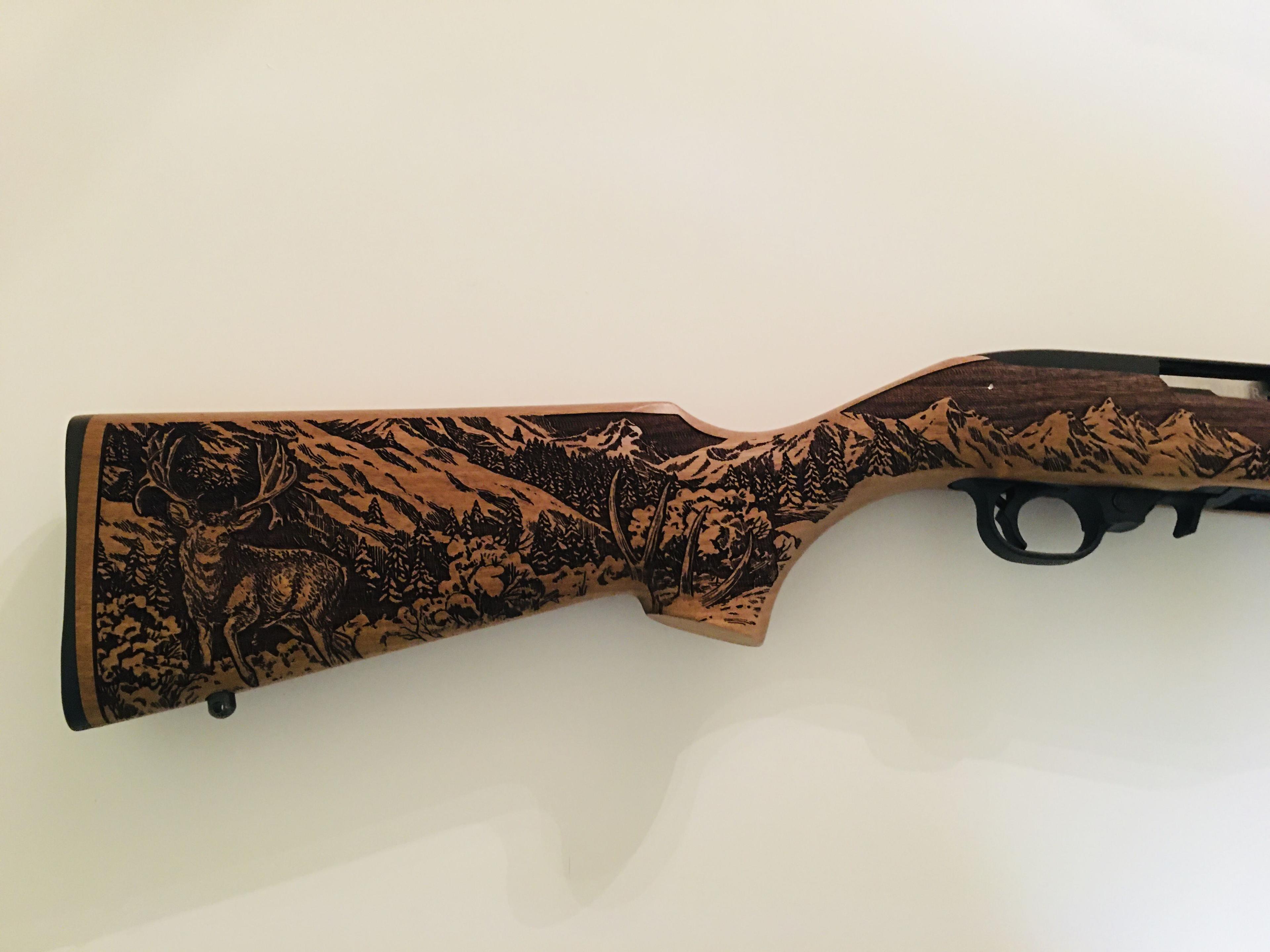 New Ruger 10/22 .22LR Rifle w/Walnut Stock Engraved
