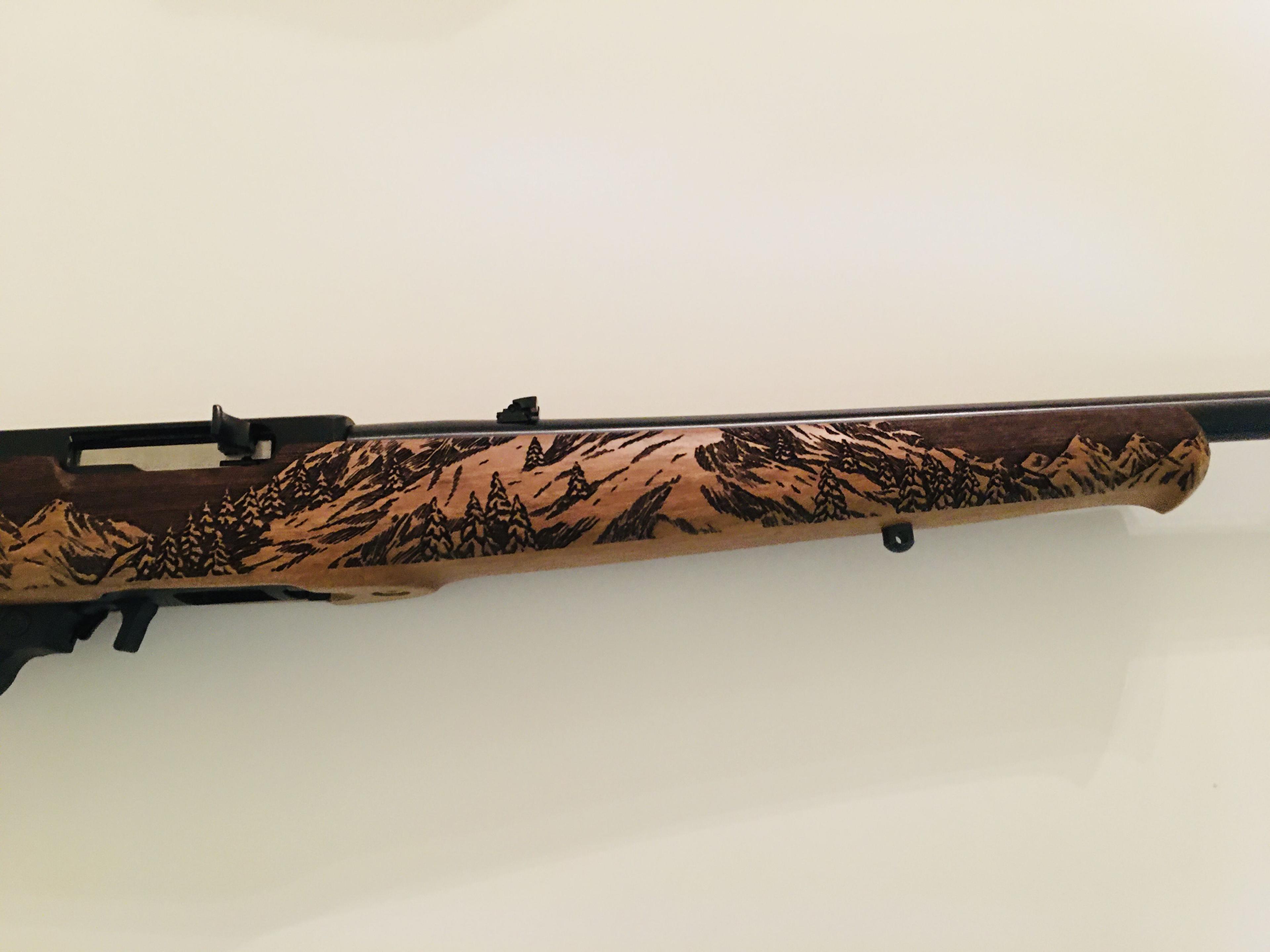 New Ruger 10/22 .22LR Rifle w/Walnut Stock Engraved