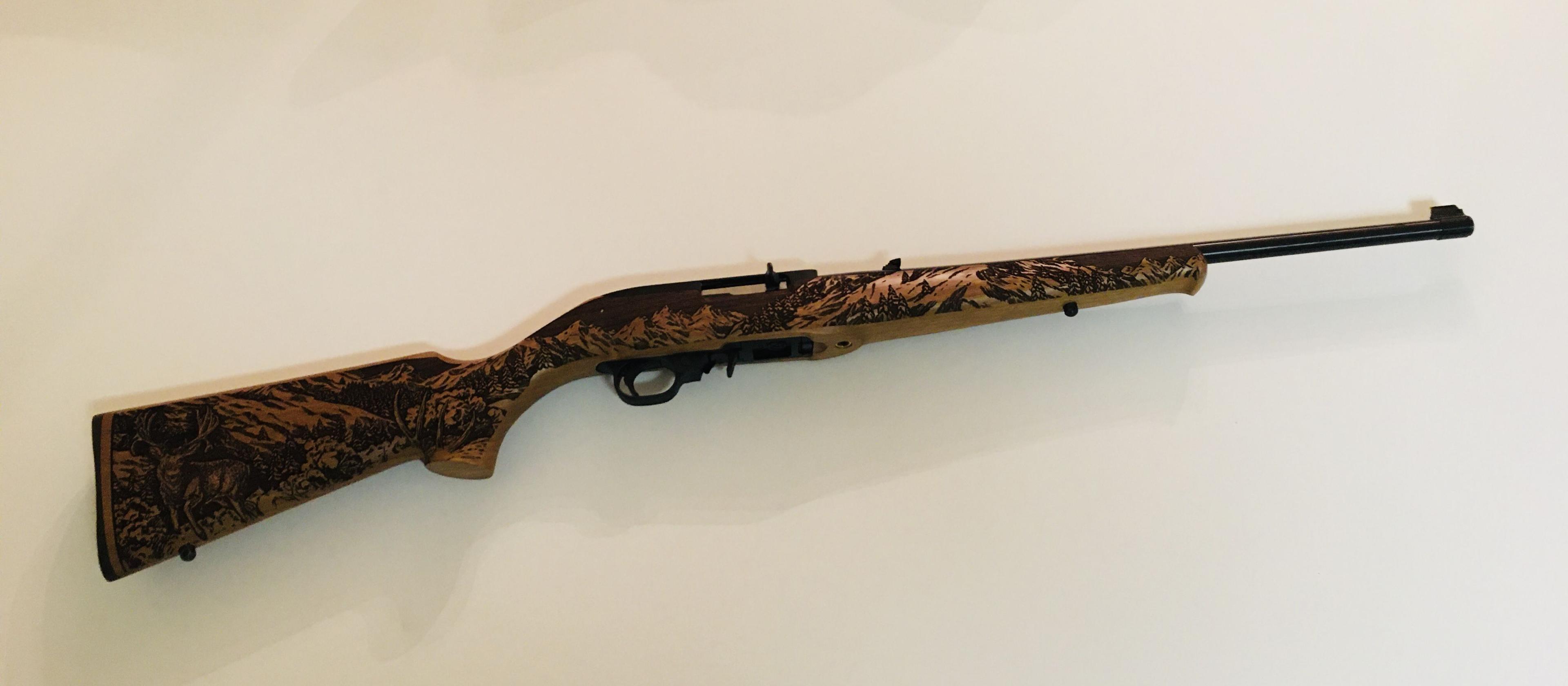 New Ruger 10/22 .22LR Rifle w/Walnut Stock Engraved