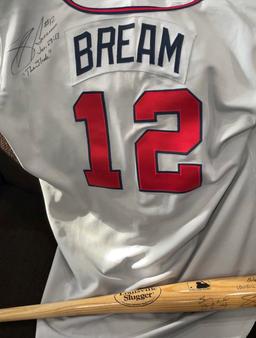 Sid Bream #12 Autographed Jersey - Atlanta Braves