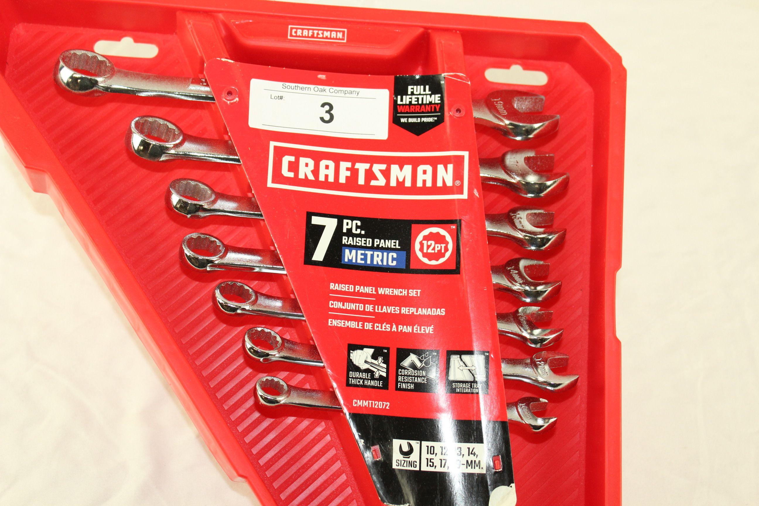 Craftsman 7 Pc. Raised Panel 12 PT Wrench Set - Metric