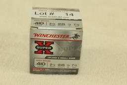 25 Rounds of Winchester .410 Ga. 2-1/2", 7-1/2" Shot Ammo