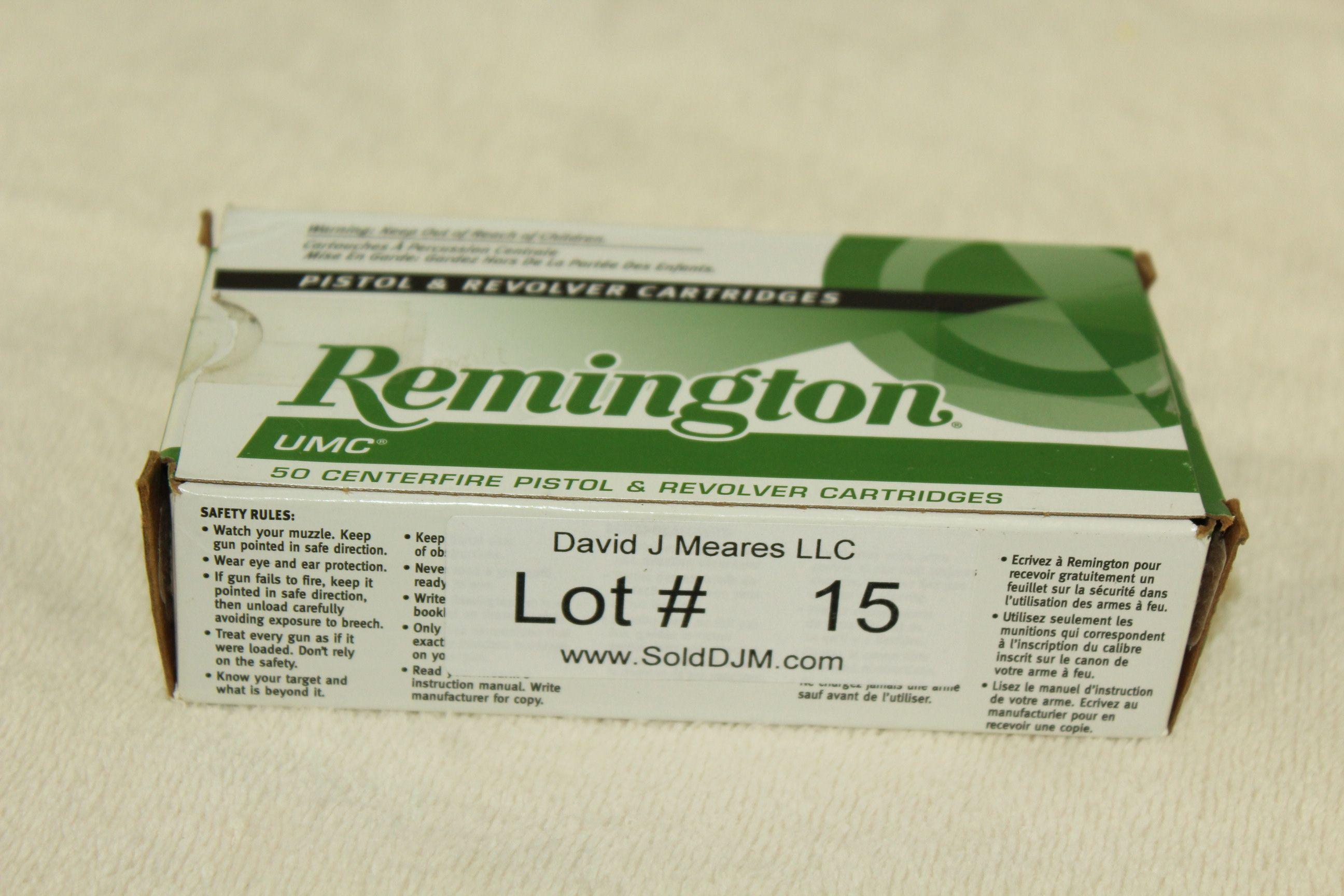 50 Rounds of Remington .380 Auto. 95 Gr. MC Ammo