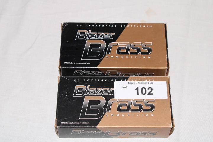 100 Rounds of Blazer Brass 9mm Luger 115 Gr. FMJ Ammo