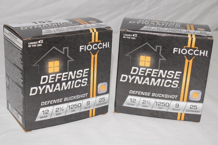 50 Rounds of Fiocchi "Defense Dynamics" .12 Ga. Buckshot