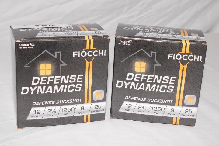 50 Rounds of Fiocchi "Defense Dynamics" .12 Ga. Buckshot