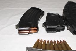 4 AK Magazines and 7.62x39mm Ammo.