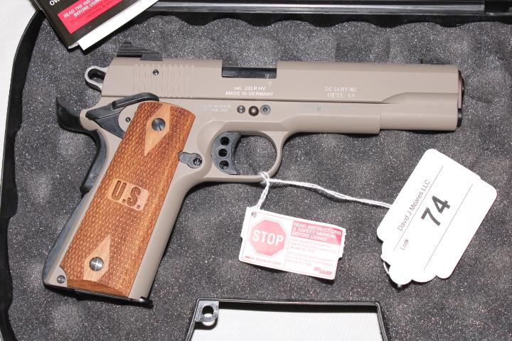 Sig Sauer 1911-22 .22LR HV Auto. Pistol w/Original Case