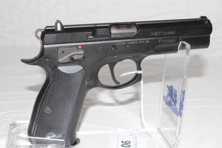 Czech (CZ-USA) "CZ 75 B SA" 9mm Luger Pistol w/2 Mags