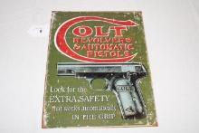 Colt Revolvers & Automatic Pistols Metal Sign