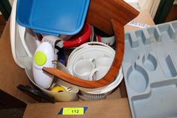 Box of Plastic Ware