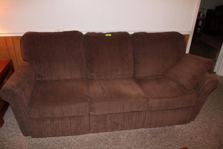 Double Reclining Sofa by La Z Boy in Brown