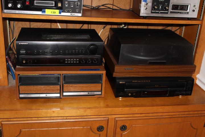 Pioneer SX-253R Receiver, 2 Large Pioneer Speakers and More…