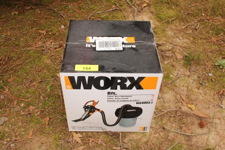 WORX 8' TriVac Hose Attachment.  New!