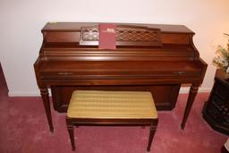 Kimball Piano w/Bench and Sheet Music