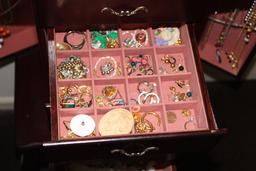 Jewelry Cabinet w/Jewelry