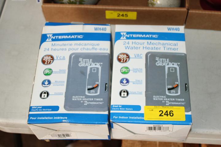 2 New Intermatic WH40 Water Heater Timers