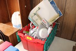 Tote with Many Storage Hangers and New Smoke Alarm